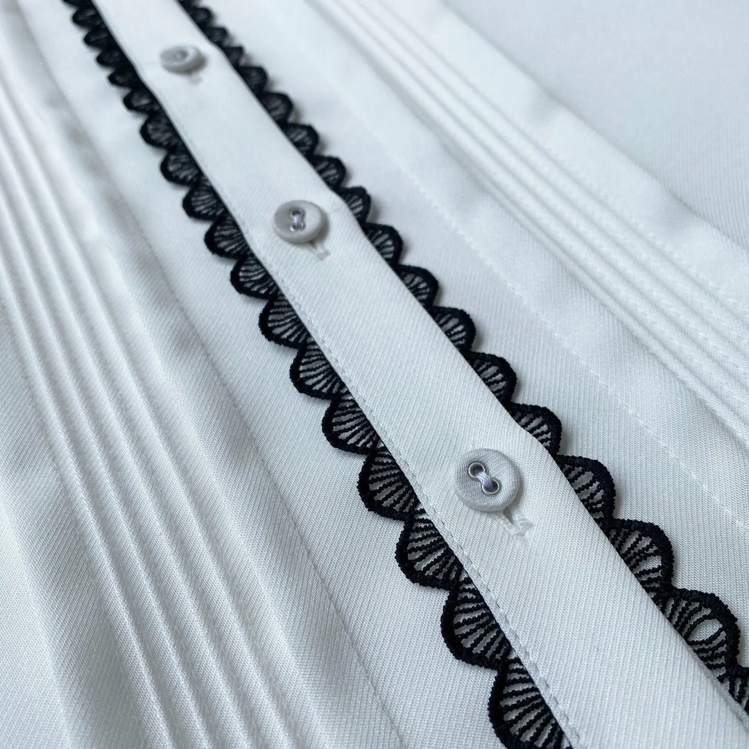 Self-portrait Frill Yoke Shirt