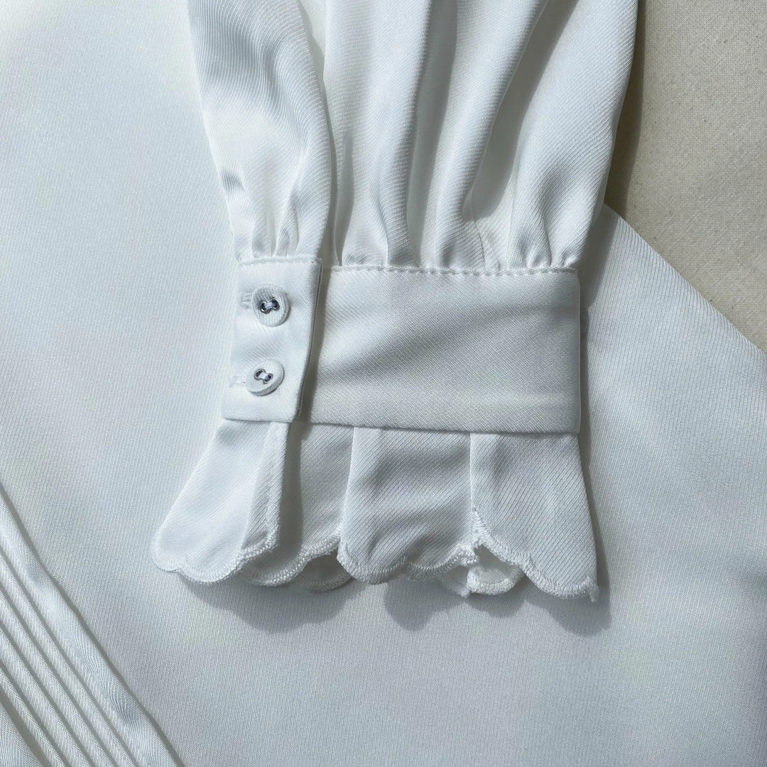 Self-portrait Frill Yoke Shirt