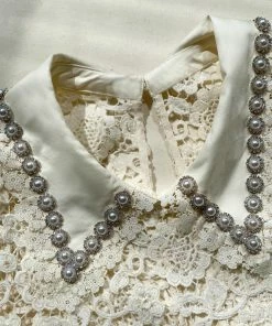 Self-portrait READY TO WEAR Ivory Guipure Midi Dress