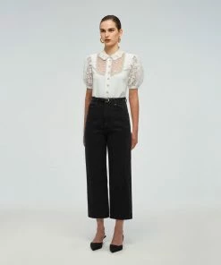 Self-portrait Sequin Crepe Blouse