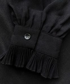 Self-portrait READY TO WEAR Black Chiffon Blouse