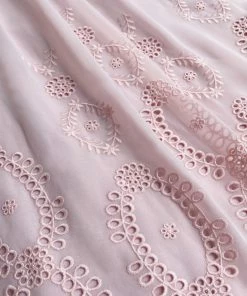 Self-portrait Dresses Pink Broderie Chiffon Maxi Dress