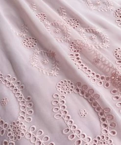 Self-portrait Pink Broderie Chiffon Midi Dress Dresses