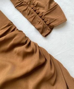 Self-portrait Puff Sleeve Midi Dress