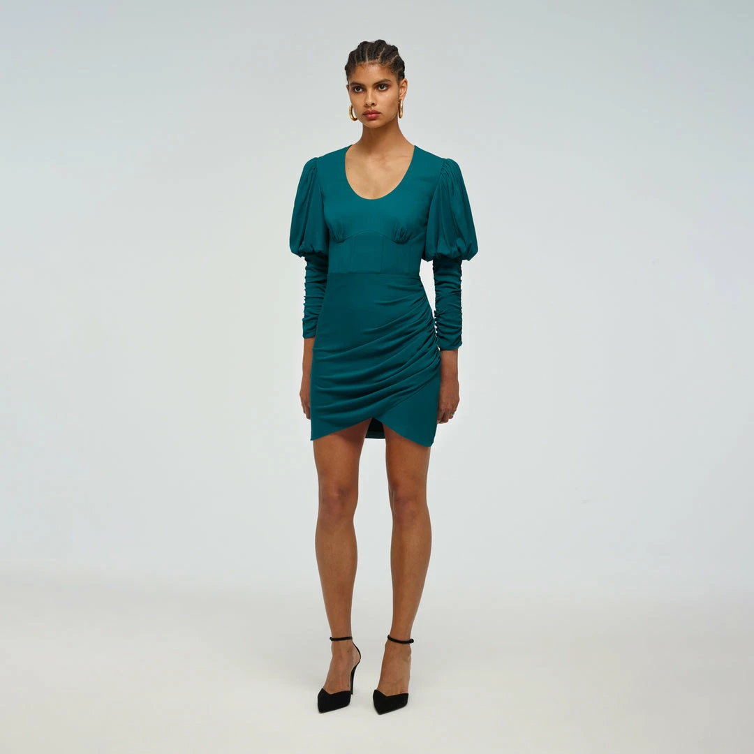 Self-portrait Dresses Puff Sleeve Mini Dress