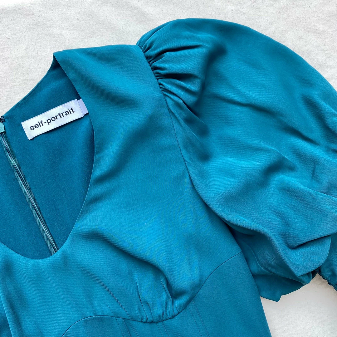 Self-portrait Dresses Puff Sleeve Mini Dress