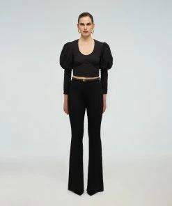 Self-portrait READY TO WEAR Puff Sleeve Top