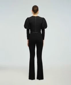 Self-portrait READY TO WEAR Puff Sleeve Top