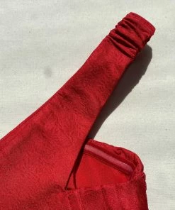 Self-portrait READY TO WEAR Textured Off Shoulder Midi Dress