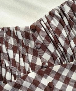 Self-portrait Gingham Midi Dress READY TO WEAR