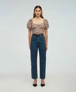 Self-portrait READY TO WEAR Gingham Top