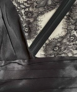 Self-portrait READY TO WEAR Lace Back Taffeta Mini Dress