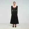 Self-portrait READY TO WEAR Cluster Sequin Taffeta Midi Dress