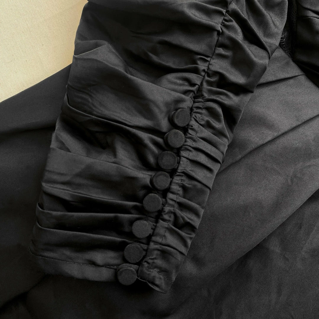 Self-portrait READY TO WEAR Lace Back Taffeta Midi Dress