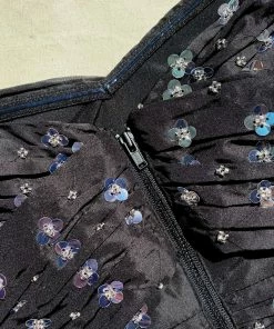 Self-portrait Cluster Sequin Taffeta Top