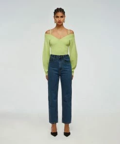 Self-portrait READY TO WEAR Off Shoulder Knit Top