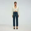 Self-portrait Ivory Knit Cardigan
