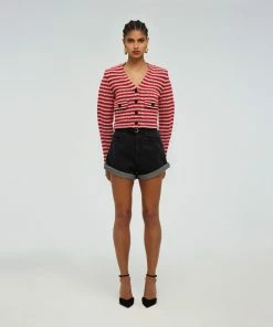 Self-portrait READY TO WEAR Patterend Knit Cardigan