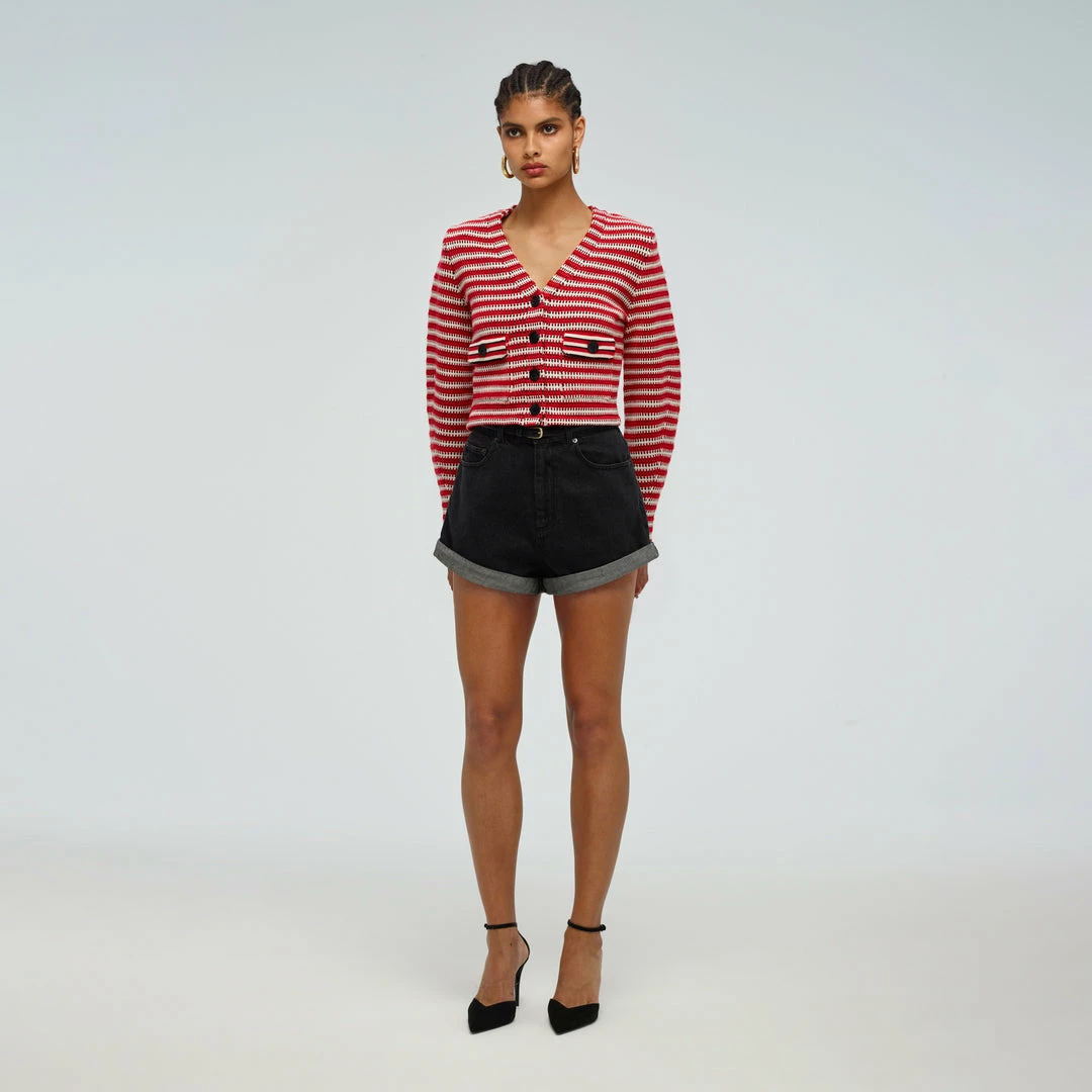 Self-portrait READY TO WEAR Patterend Knit Cardigan