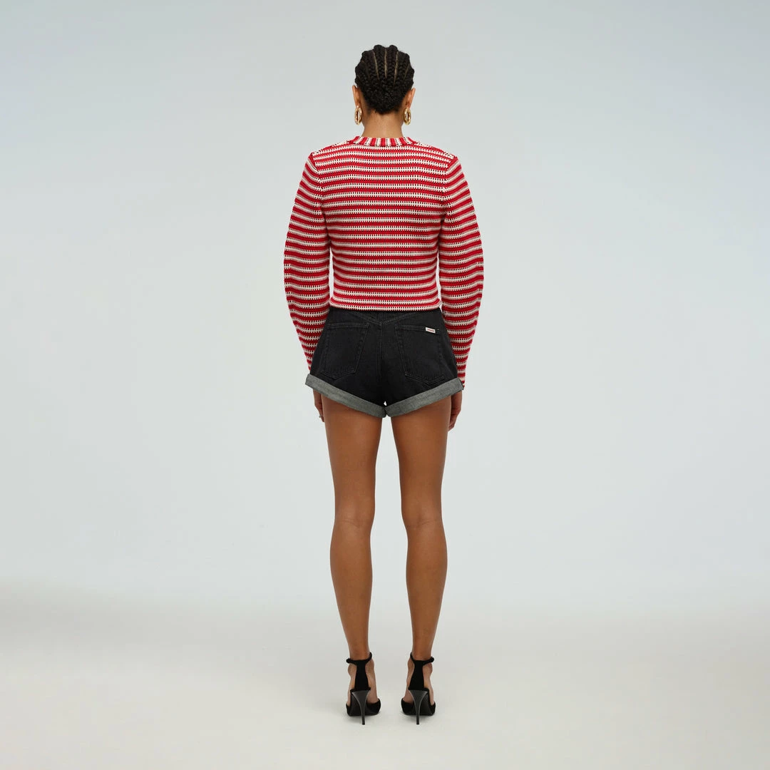 Self-portrait READY TO WEAR Patterend Knit Cardigan