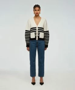 Self-portrait Mariner Stripe Cardigan READY TO WEAR
