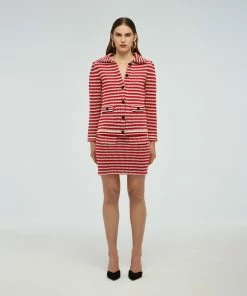 Self-portrait READY TO WEAR Patterned Knit Cardigan