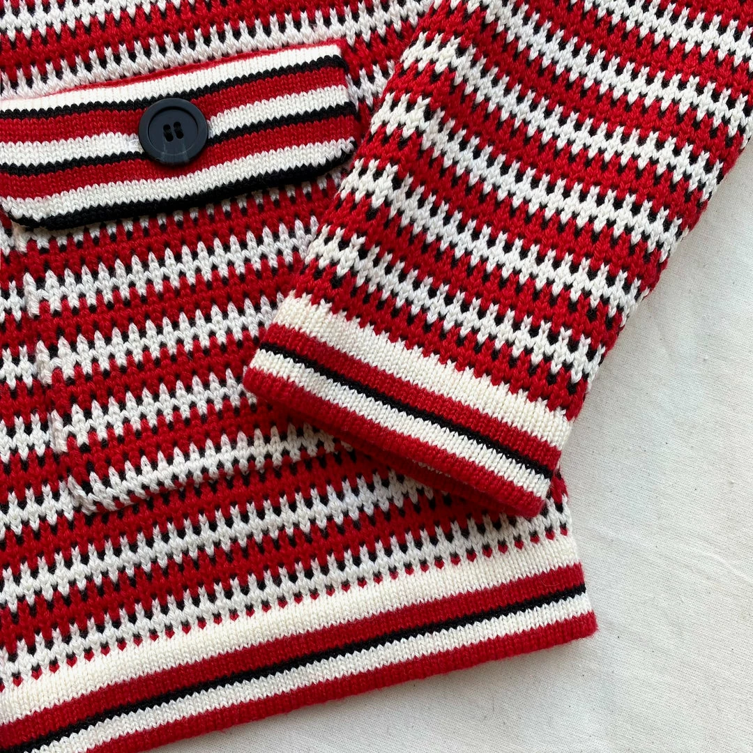 Self-portrait READY TO WEAR Patterned Knit Cardigan