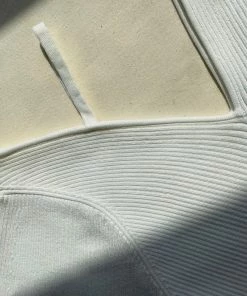 Self-portrait READY TO WEAR White Off Shoulder Knit Top