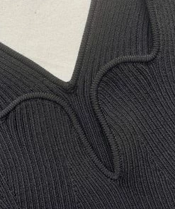 Self-portrait READY TO WEAR Black Off Shoulder Knit Dress