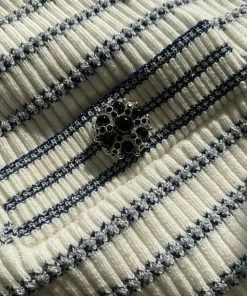 Self-portrait Stripe Lurex Cardigan