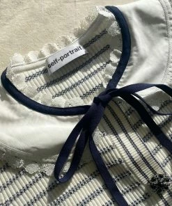 Self-portrait Stripe Lurex Cardigan