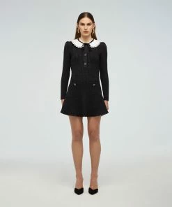 Self-portrait READY TO WEAR Black Lurex Dress