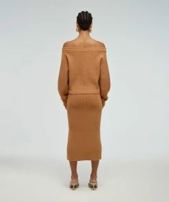 Self-portrait Knit Midi Skirt