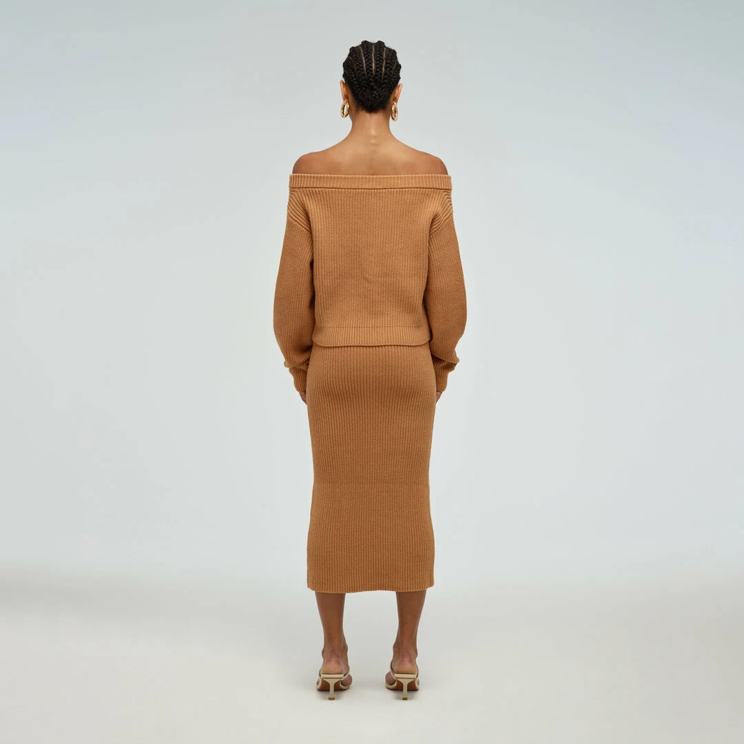 Self-portrait Knit Midi Skirt