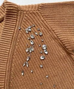 Self-portrait READY TO WEAR Diamante Embellished Knit Cardigan
