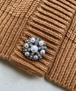 Self-portrait READY TO WEAR Diamante Embellished Knit Cardigan