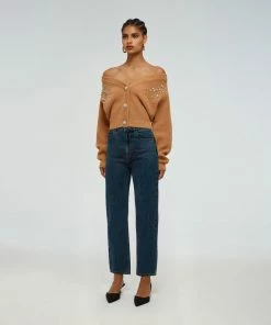 Self-portrait READY TO WEAR Diamante Embellished Knit Cardigan