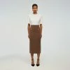 Self-portrait READY TO WEAR Cashmere Knit Midi Skirt