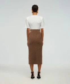 Self-portrait READY TO WEAR Cashmere Knit Midi Skirt