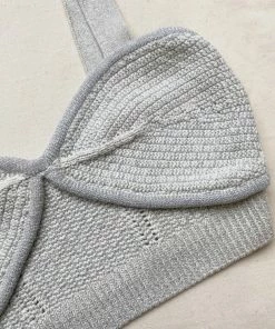 Self-portrait Ivory Knit Bralette