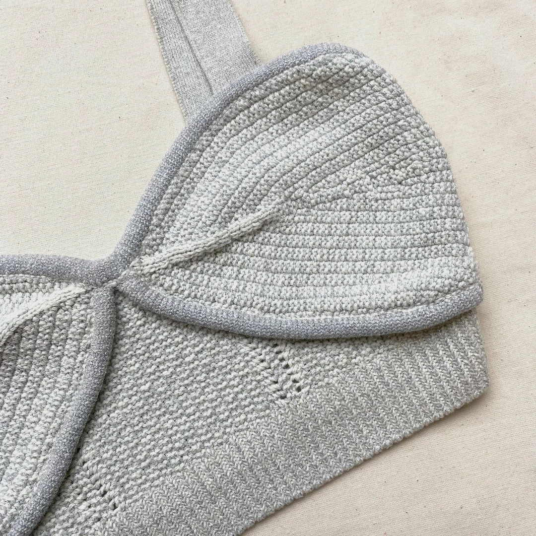 Self-portrait Ivory Knit Bralette
