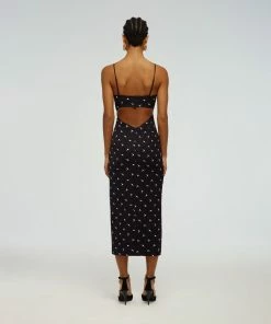 Self-portrait Polka Dot Wrap Midi Dress READY TO WEAR