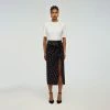 Self-portrait Polka Dot Wrap Midi Skirt Bottoms