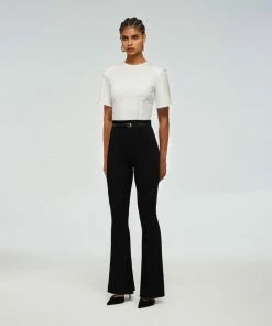 Self-portrait READY TO WEAR Ribbed Knit Trouser