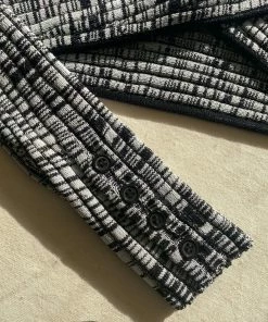 Self-portrait Monochome Crossover Knit Top