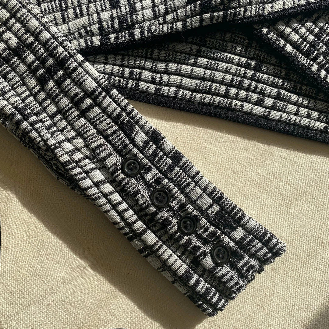 Self-portrait Monochome Crossover Knit Top