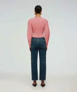 Self-portrait Pink Lurex Knit Jumper
