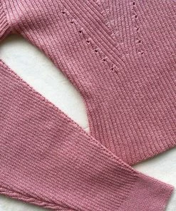 Self-portrait Pink Lurex Knit Jumper