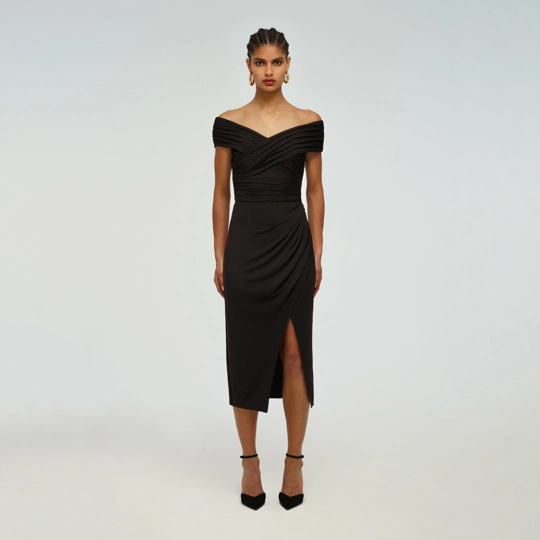 Self-portrait READY TO WEAR Crossover Midi Dress
