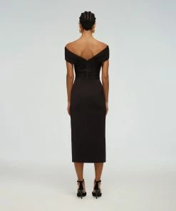 Self-portrait READY TO WEAR Crossover Midi Dress